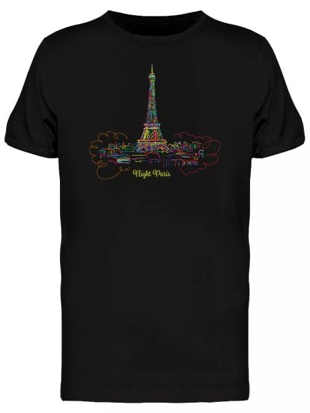 

Rainbow Colored Eiffel Tower Men's Tee -Image by Shutterstock, White;black