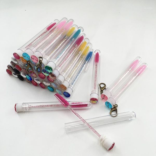 

disposable eyebrow brush separate tube design eyelash extension stick applicator for makeup1