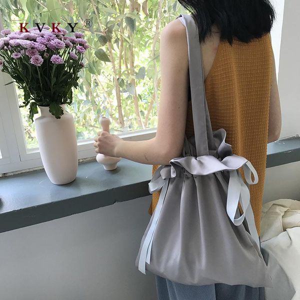 

shopping bags women large capacity cotton ladies shoulder japan korea totes eco bag daily use foldable string