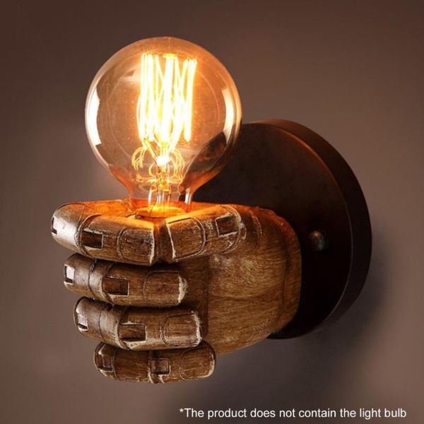 

outdoor wall lamps innovative 20x15cm fist resin decoration cafe restaurant bar bedroom lamp e27 220v lighting