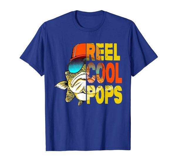 

father's day gifts tshirt - fishing reel cool pops, White;black