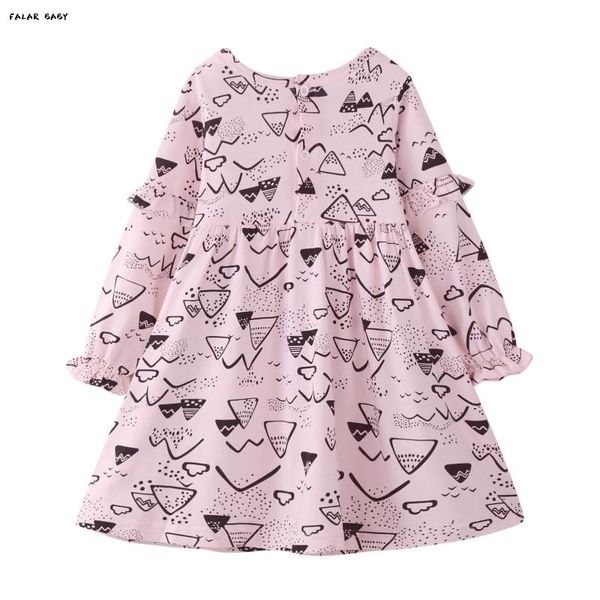

cute baby girl dress cotton children kid girls dresses long sleeve autumn clothing for school casual wear clothes girl's, Red;yellow