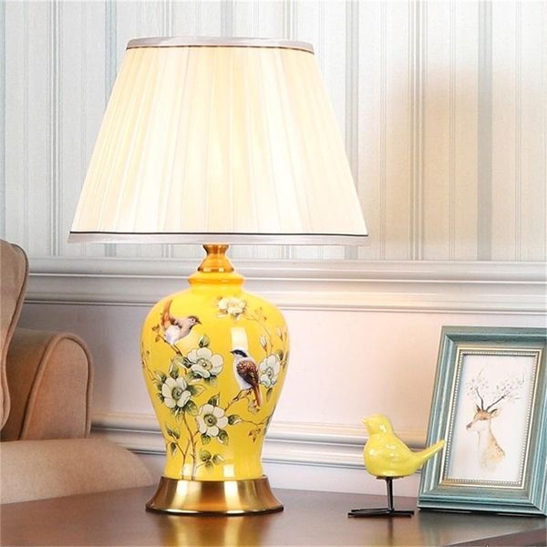 

ceramic table lamps led desk light luxury home decorative for bedside living room bedroom dining