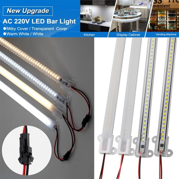 

bulbs ac 220v led rigid light strip high brightness 30cm/40cm smd fluorescent floodlight tube bar industries showcase display lamp