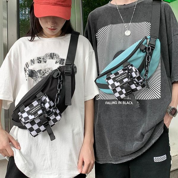 

waist bags male women chain bag ladies designer nylon fanny pack for men and bum belt multi-functional chest banana big
