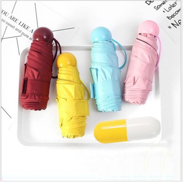 

umbrellas umbrella folding dual-use female male gift 50% black glue sunscreen pocket