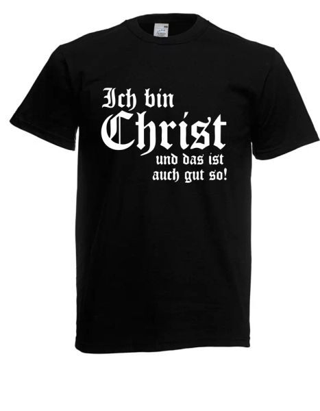 

mens t-shirt  i am christian  size up to 5xl, White;black