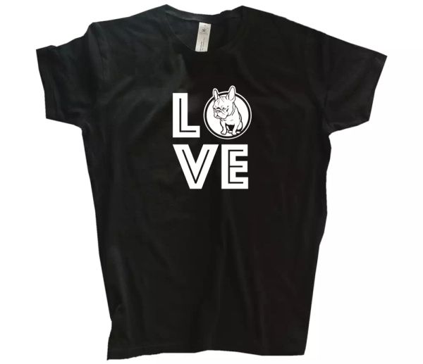

french bulldog love french bulldog breed dog dog dogs t-shirt s-3xl, White;black