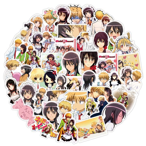 

50pcs kaichou wa maid sama anime waterproof stickers