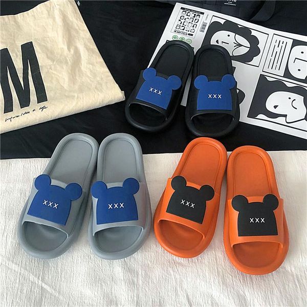 

summer slippers couple models 2021 cute open-toed low-bottom indoor flat-bottom beach comfortable 36-45, Black