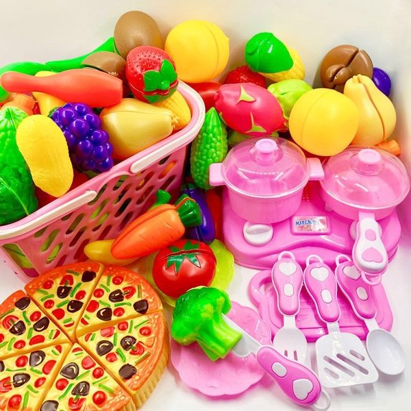 

children vegetable and fruit cheeker kitchen toy set
