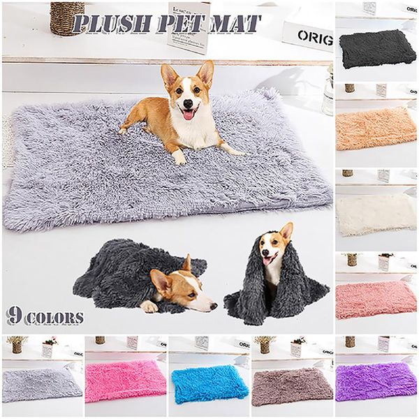 

soft plush fluffy premium fleece bone print warm pet blankets super throw for dog puppy cat pets kennels & pens
