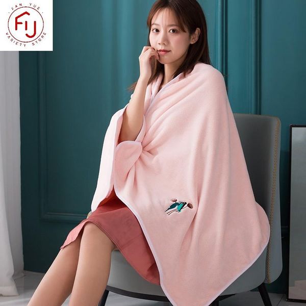 

towel coral fleece thickened embroidered bath absorbent and quick-drying bathroom microfiber soft 4 colors