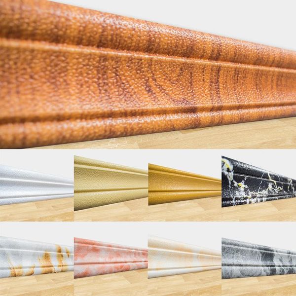 

wall stickers 1pcs self-adhesive three-dimensional waist line skirting sticker decorative border skirt strip frame wallpaper