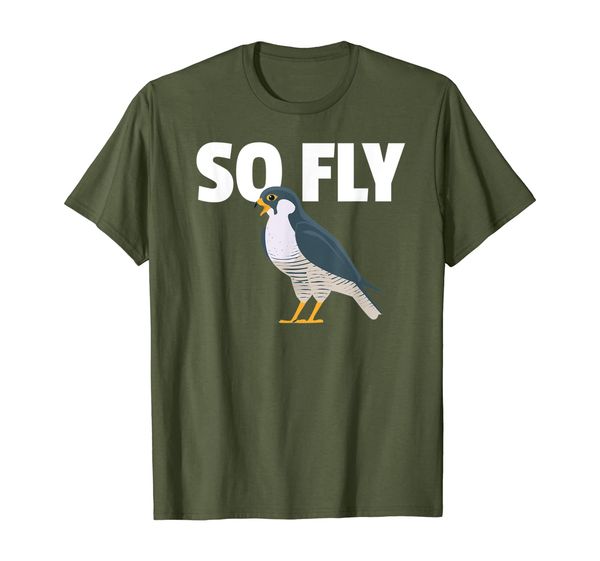 

peregrine falcon gift for a birdwatcher t-shirt, White;black