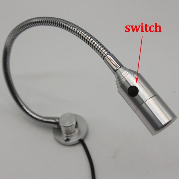 

wall lamps 1w 12v 24volt led flexible reading light