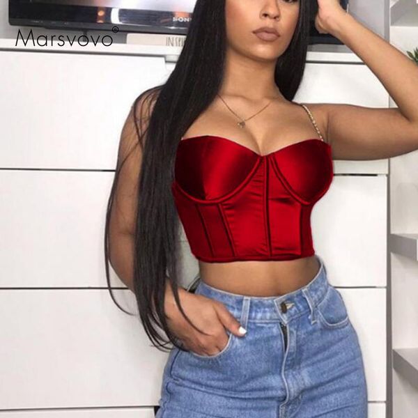 

women's tanks & camis crop women chain spaghetti straps chic sling korean fashion 2021 tank zipper solid color backless, White