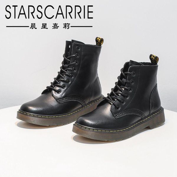 

boots women's shoes 2021 breathable side zipper leather net red korean versatile autumn single, Black