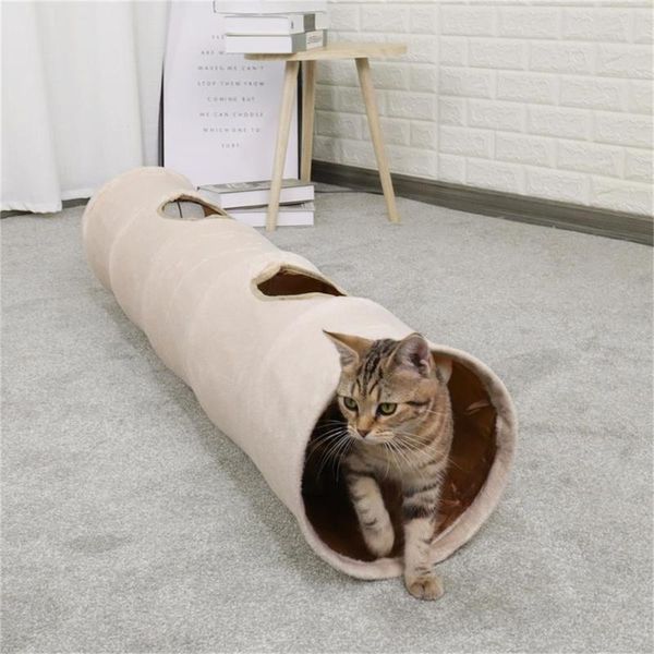 

cat beds & furniture faux fur pet playing toy tunnel