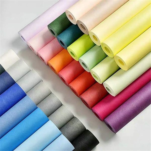 

wallpapers 9.5m roll solid color modern non-woven non-self-adhesive wallpaper nordic style living room bedroom el stickers