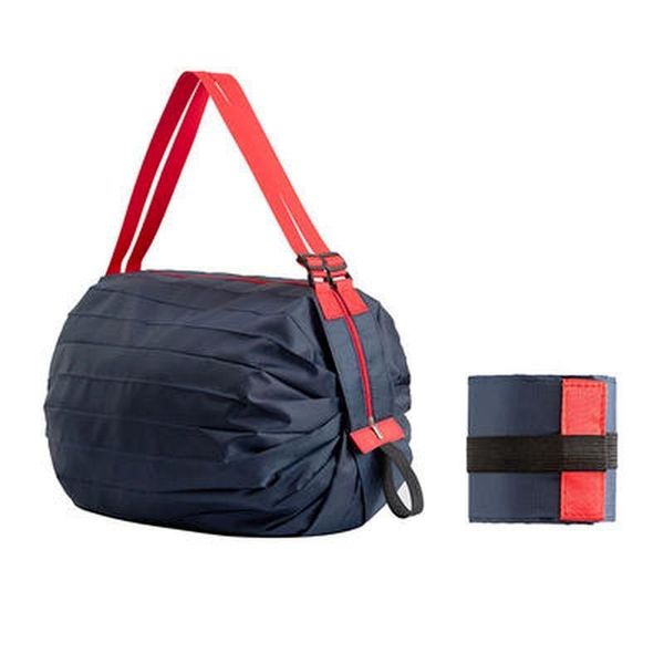 

storage bags 1pcs large thick nylon foldable reusable shopping shoulderbag waterproof tote bag home organization