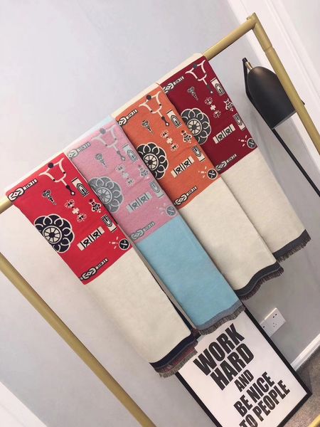 

winter mens women designer scarf warm shawl scarves with lattice letters for lady scarves 4 colors optional, Blue;gray