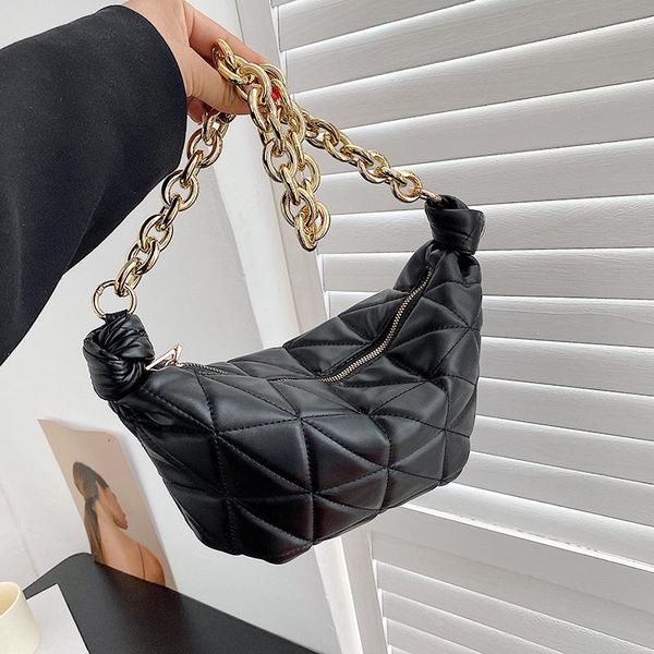 

evening bags thick chain 2021 arrival lady messenger women handbags pu leather luxury shoulder female