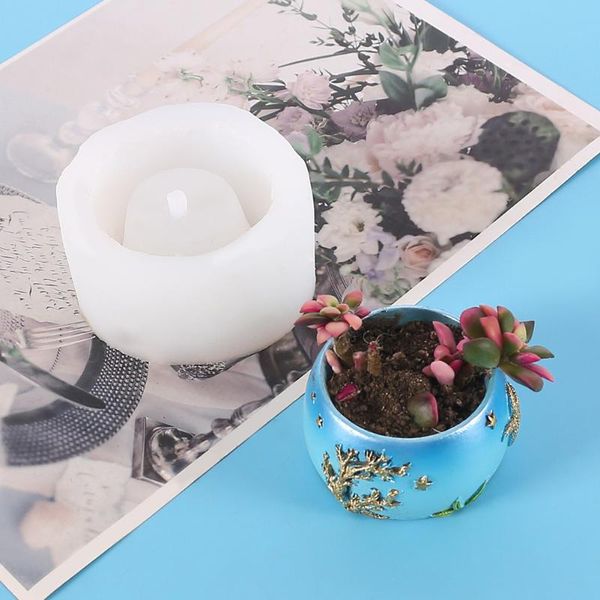 

craft tools silicone flower potted mold diy handmade epoxy resin soap storage box plant pot mould crafts for home decor