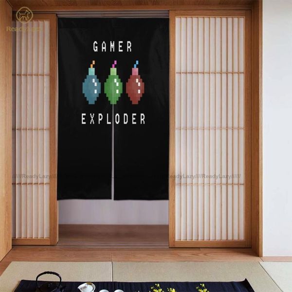 

atari console curtains double washable door curtain aesthetic bed room & drapes