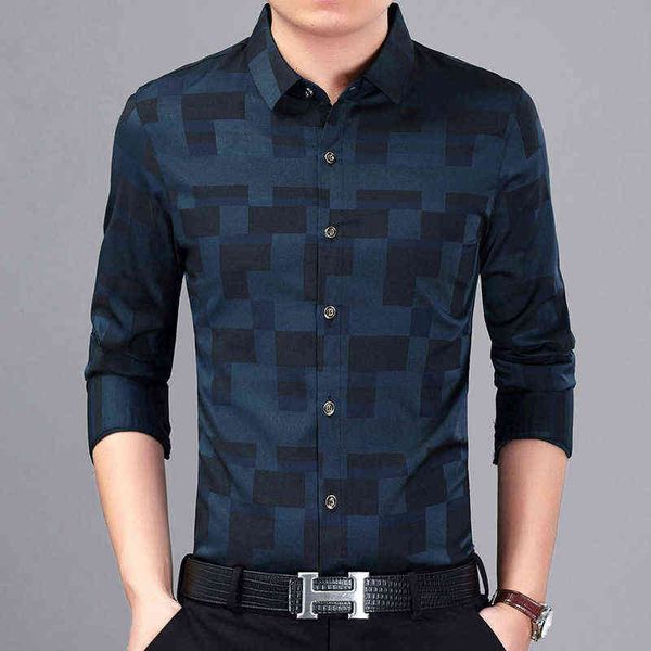 

men's 2021 autumn thin middle-aged and elderly busins long sleeve inch shirt men's wear, White;black