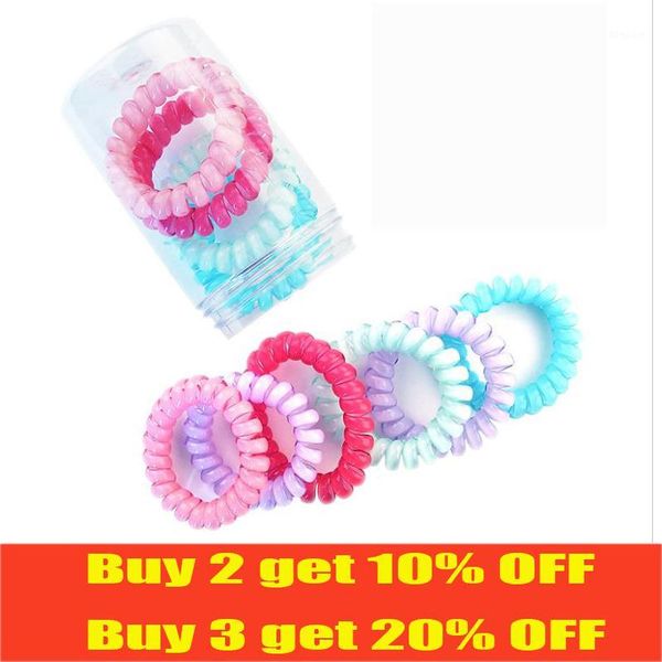 

women hair accessories telephoneline elastic bands spring ponytail fashion candy color1