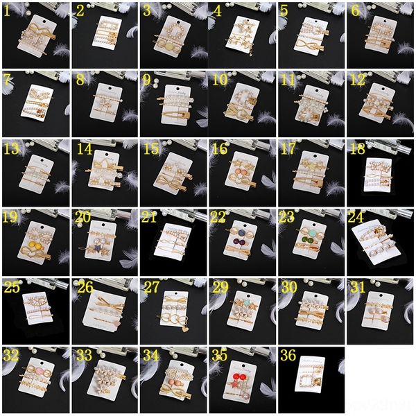 

lswg straight net red pearl hairpin korean east gate barrettes hairpin female clips side clip sweet three pearl headdress headdresspiece su, Golden;silver