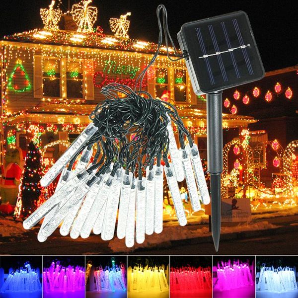 

strings 20led solar string lights outdoor light yard decor lamp waterproof garland holiday christmas decoration color