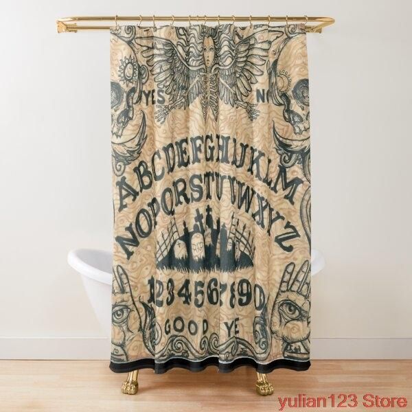 

angel of death witch board shower curtains for bathroom curtain showers and bathtubs hooks included