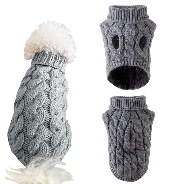 

dog apparel cute pet clothes knitted jumper sweater winter warm puppy clothing dogs coat pullover supplies s-xl