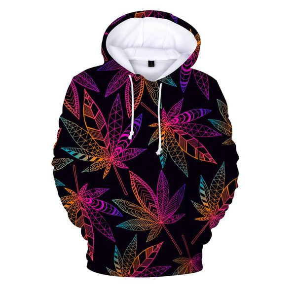 

latest leaves for men/women fashion hoodies 3d sweatshirts autumn boys/girls sportswear 2021 kids clothing men's &, Black