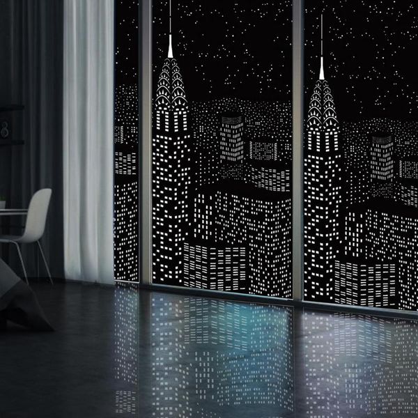 

curtain & drapes black york building curtains beautiful po fashion 3d night city lights luxury blackout 7.0x3.5ft