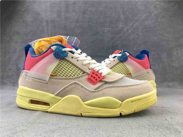 

union jumpman 4 4s fashion shoe pomegranate powder mens basketball shoes