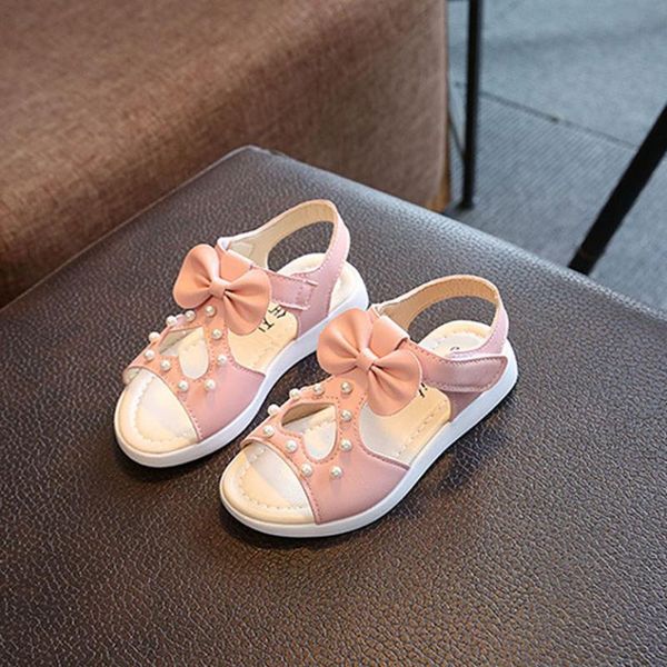 

sandals 2021 children's shoes girls summer flowers princess boys, Black;red