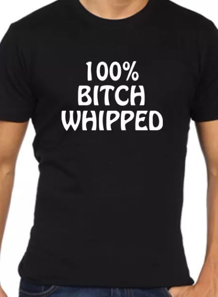 

100 % bitch controlado camiseta divertida hombre rude ciervo, White;black