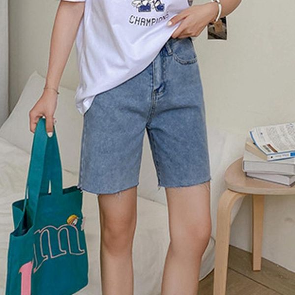

women's shorts summer denim women high waist clothing korean style harajuku smart casual basic fashion jeans, White;black