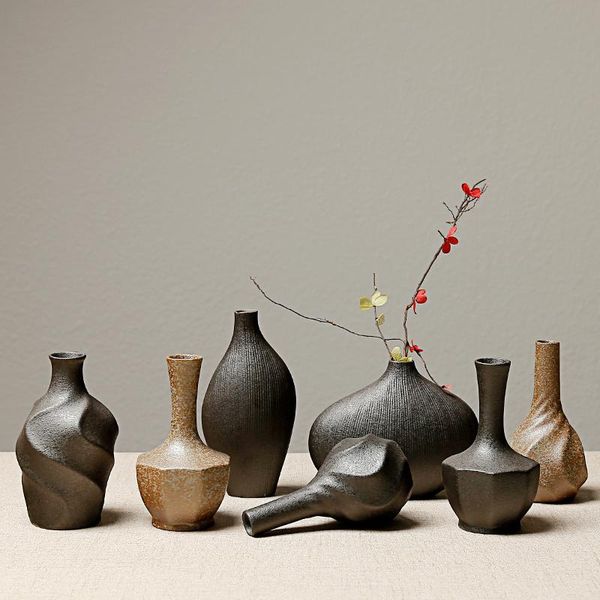 

vases zen stoare ceramic vase japanese style handmade small retro flower inserted soft floral ornaments