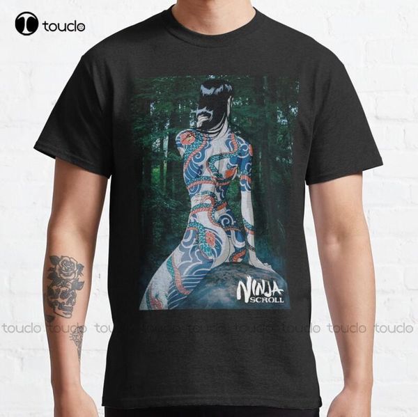 

men's t-shirts benisato ninja scroll classic t-shirt oversized shirts for women men cotton tee s-5xl, White;black