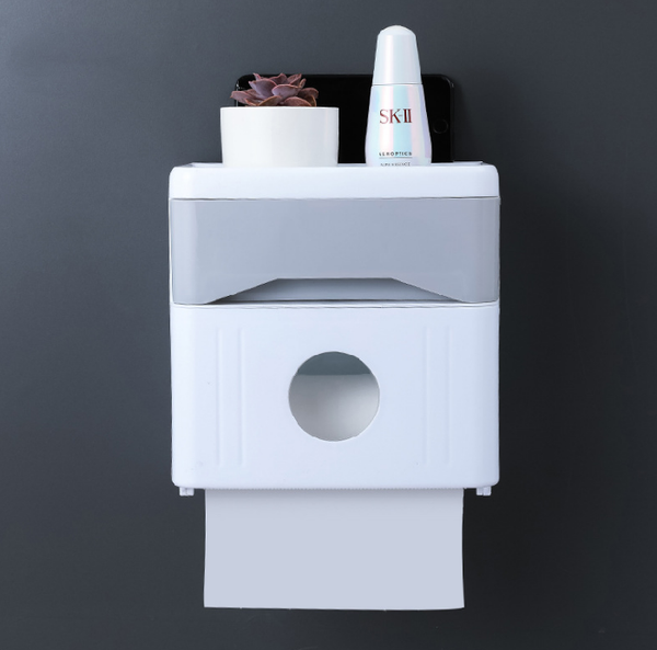 

toilet paper holders wall mount abs bathroom storage rack holder tissue box bathrrom shelf roll tube