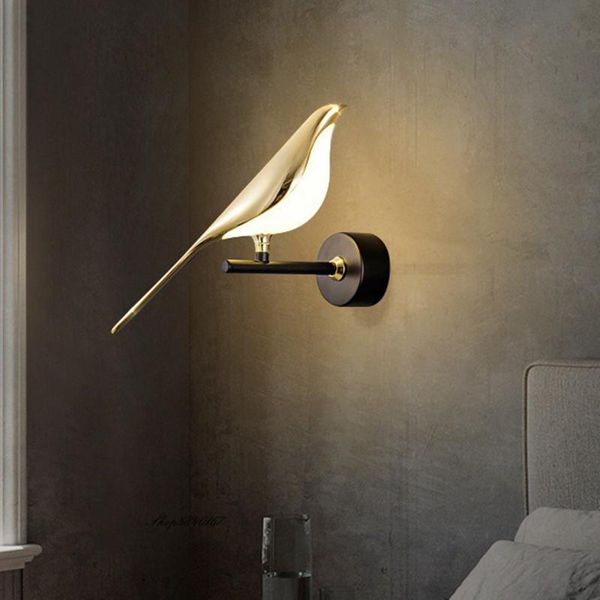 

wall lamp modern magpie bird led lights indoor lighting for living room decoration creative bedroom sconce
