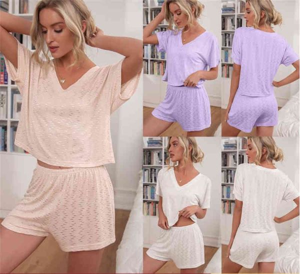 

women's tracksuits summer two piece set tracksuit women clothes v-neck soft tee crop + shorts suits casual loose sets home wea, Gray