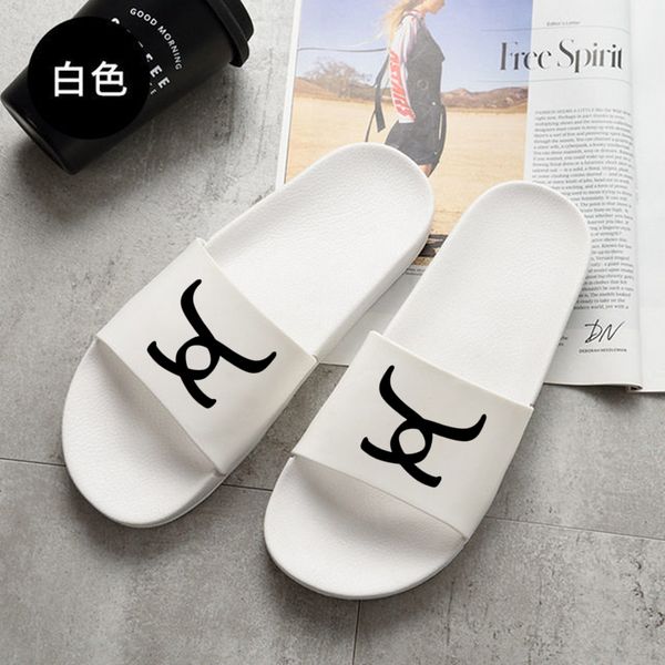 

cnemai high-quality designer brand men home slippers outdoor personality indoor slippers women shower non-slip lazy shoes, Black