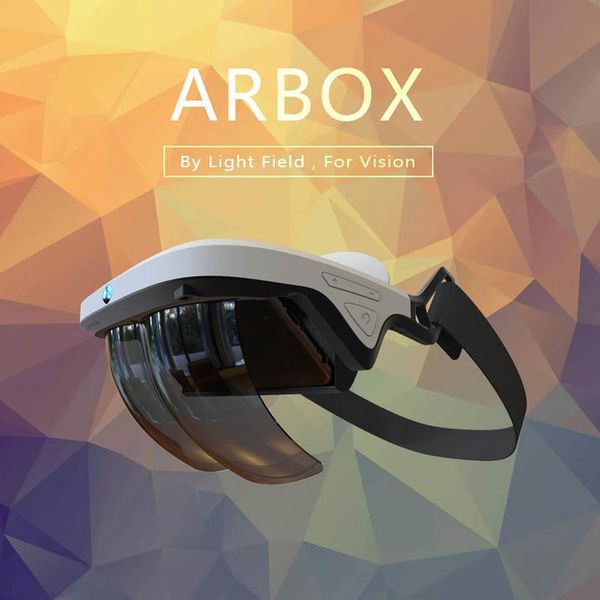 

glasses ar box holographic effect 3d virtual reality augmented smart with control handle
