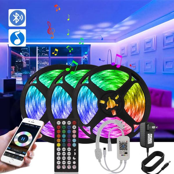 

smart rgb neon led light strip diy colorss room decor lights timer setting smd diode tape lighting mother's day gift strips