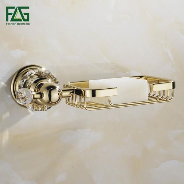 

soap dishes flg golden&crystal wall mounted bathroom dish full copper kitchen basket accessories g135-07g